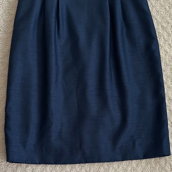 Tahari ASL Sleeveless Sheath Cocktail Dress Navy Blue 6 NWT Feminine Cocktail - Picture 5 of 15